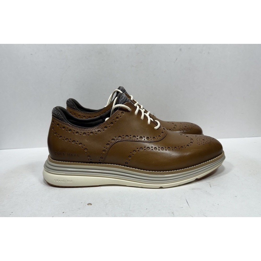 Cole Haan Original Grand Ultra Men's Size 9.5 Wide Wingtip Oxford Brown Shoes
